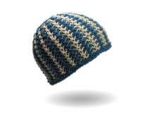 Strickanleitung Beanie mit kleinen Dreiecksmuster